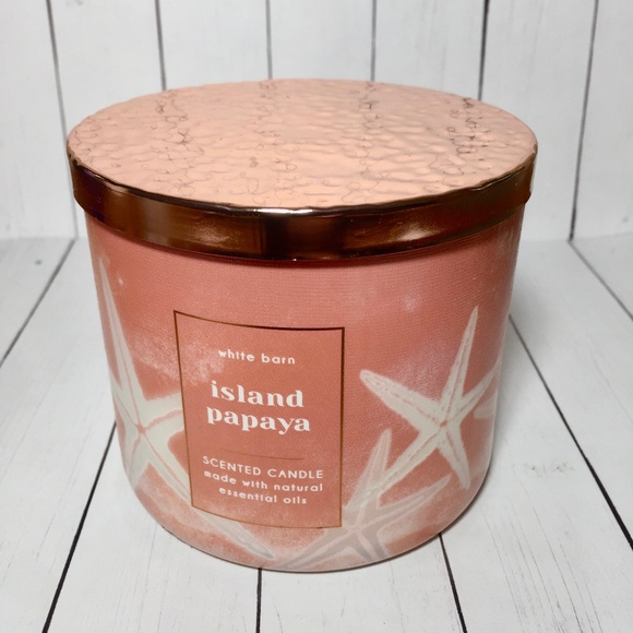 ISLAND PAPAYA 3 Wick Candle - Picture 3 of 4